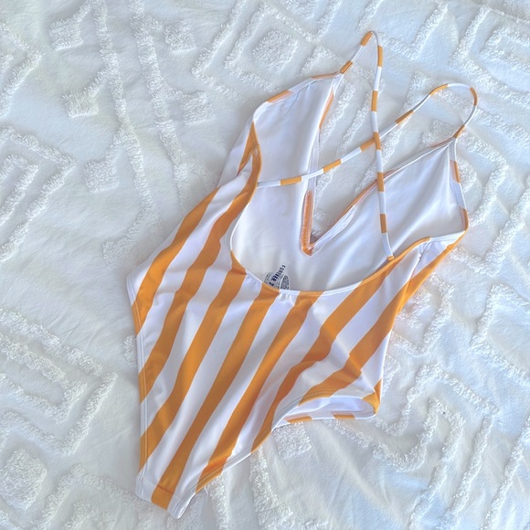 Forever 21 Striped One Piece Swimsuit - Picture 4 of 5
